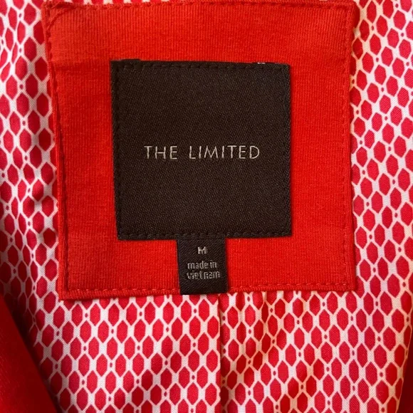 The Limited Retro Poppy Reddish Orange Blazer | Size Medium - Picture 4 of 9